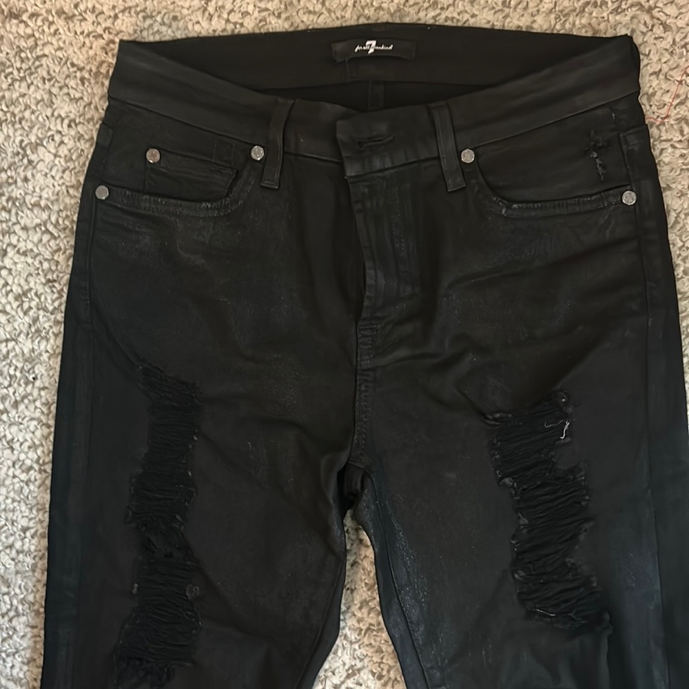 Super stretch black 7 jeans